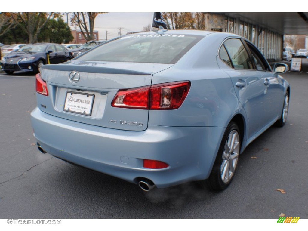 2012 IS 250 AWD - Cerulean Blue / Black photo #6