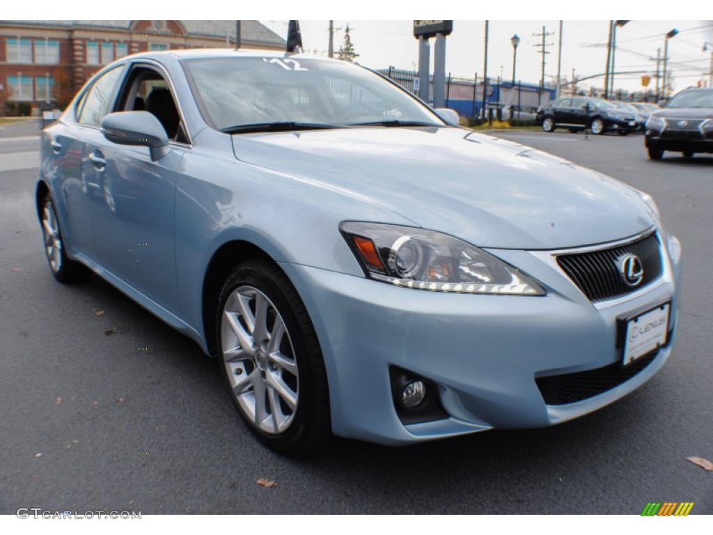 2012 IS 250 AWD - Cerulean Blue / Black photo #7