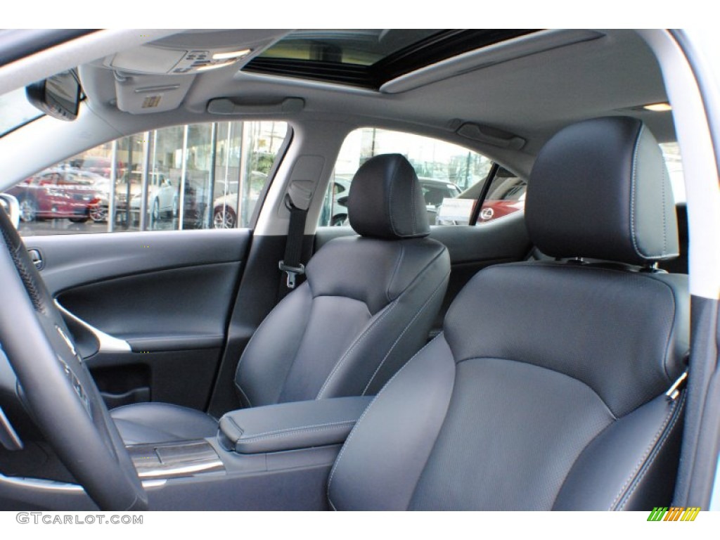 2012 IS 250 AWD - Cerulean Blue / Black photo #12