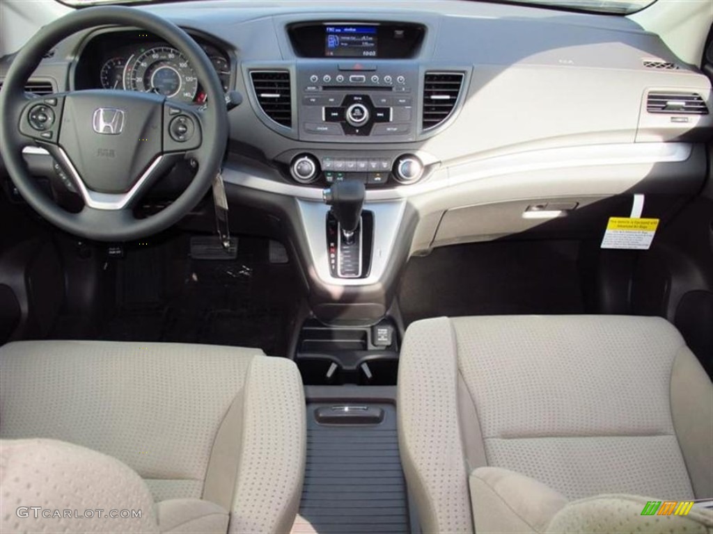 2013 CR-V EX AWD - White Diamond Pearl / Beige photo #4