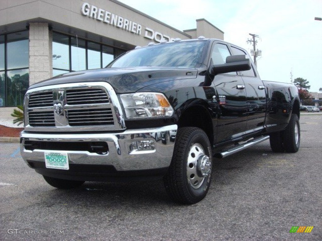 2012 Ram 3500 HD Big Horn Crew Cab 4x4 Dually - Black / Dark Slate/Medium Graystone photo #1