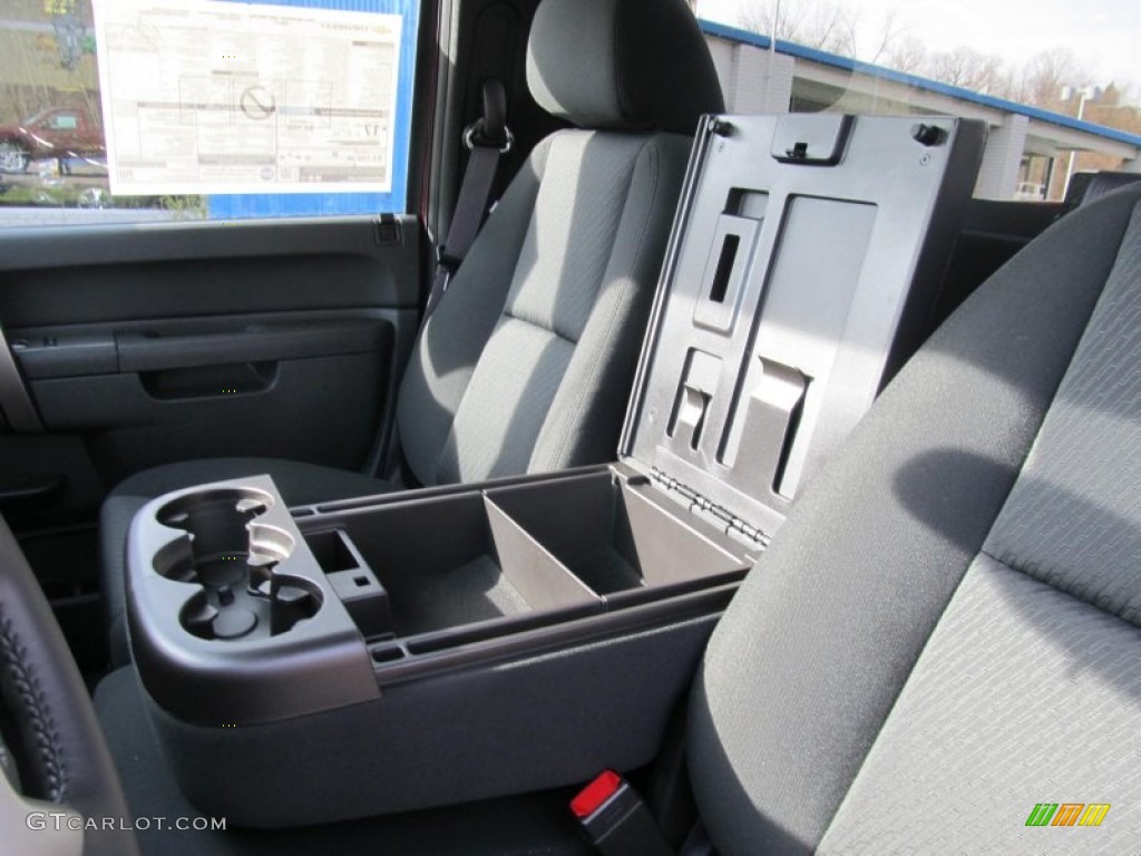 Ebony Interior 2013 Chevrolet Silverado 1500 LT Regular Cab 4x4 Photo #74173348