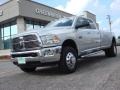 2012 Bright Silver Metallic Dodge Ram 3500 HD Big Horn Crew Cab 4x4 Dually  photo #1