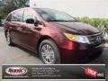 2013 Dark Cherry Pearl Honda Odyssey EX-L  photo #1