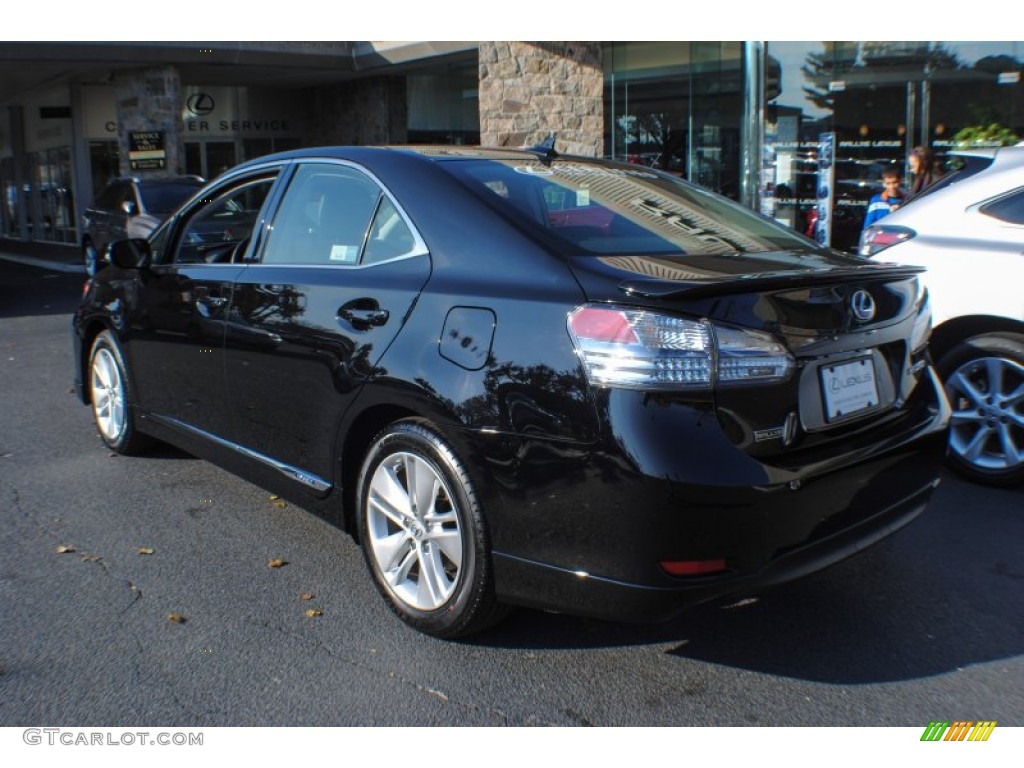 2011 HS 250h Hybrid Premium - Obsidian Black / Black/Brown Walnut photo #4
