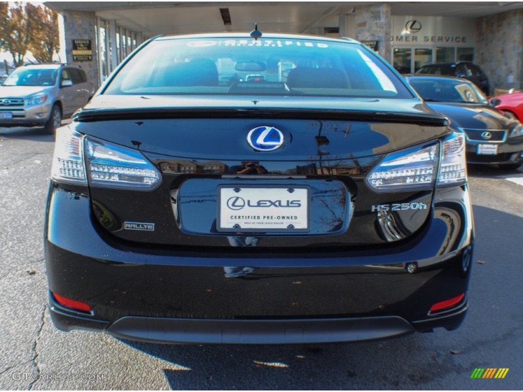 2011 HS 250h Hybrid Premium - Obsidian Black / Black/Brown Walnut photo #5