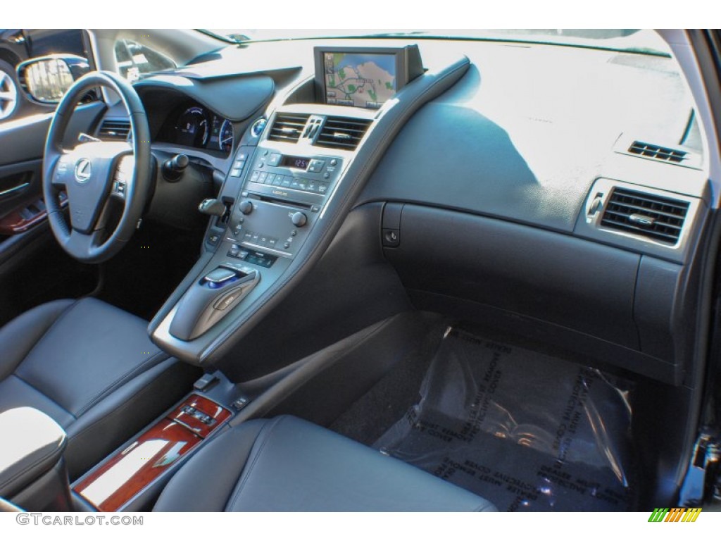 2011 HS 250h Hybrid Premium - Obsidian Black / Black/Brown Walnut photo #9