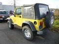 2004 Solar Yellow Jeep Wrangler X 4x4  photo #3
