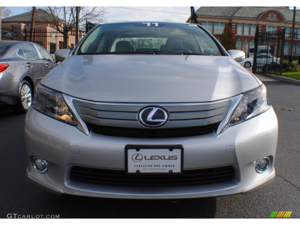 2011 HS 250h Hybrid Premium - Tungsten Pearl / Water Gray photo #2