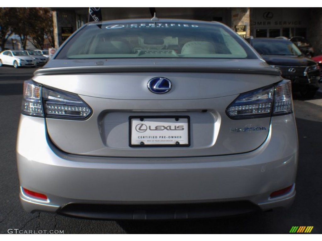 2011 HS 250h Hybrid Premium - Tungsten Pearl / Water Gray photo #5