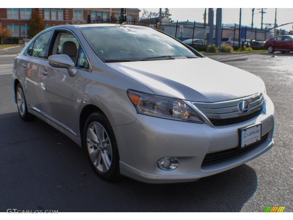 2011 HS 250h Hybrid Premium - Tungsten Pearl / Water Gray photo #7