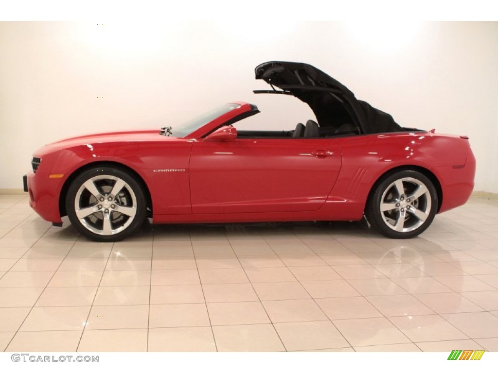2011 Camaro LT/RS Convertible - Victory Red / Black photo #9