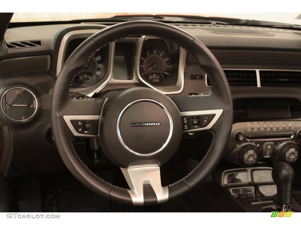 2011 Chevrolet Camaro LT/RS Convertible Black Steering Wheel Photo #74176419