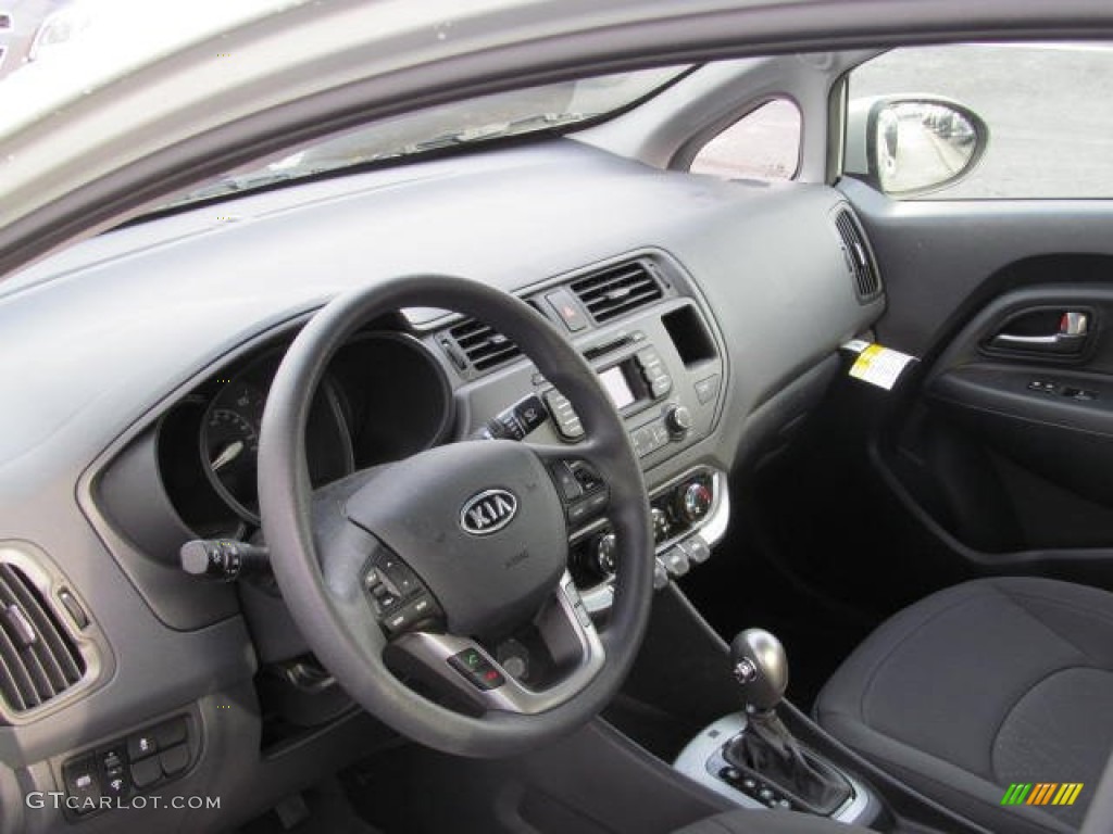 Black Interior 2012 Kia Rio EX Photo #74176759