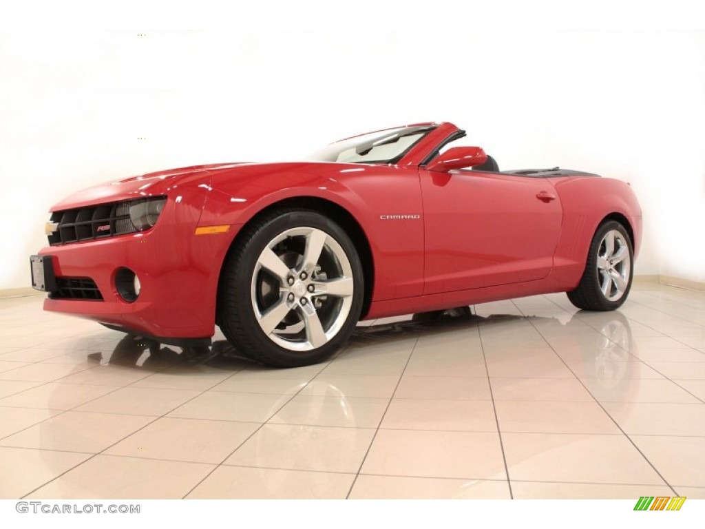 2011 Camaro LT/RS Convertible - Victory Red / Black photo #36