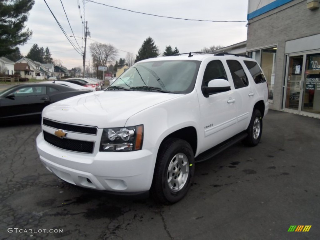 2013 Tahoe LS 4x4 - Summit White / Ebony photo #8