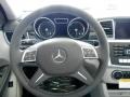 2013 Mercedes-Benz ML Grey Interior Steering Wheel Photo