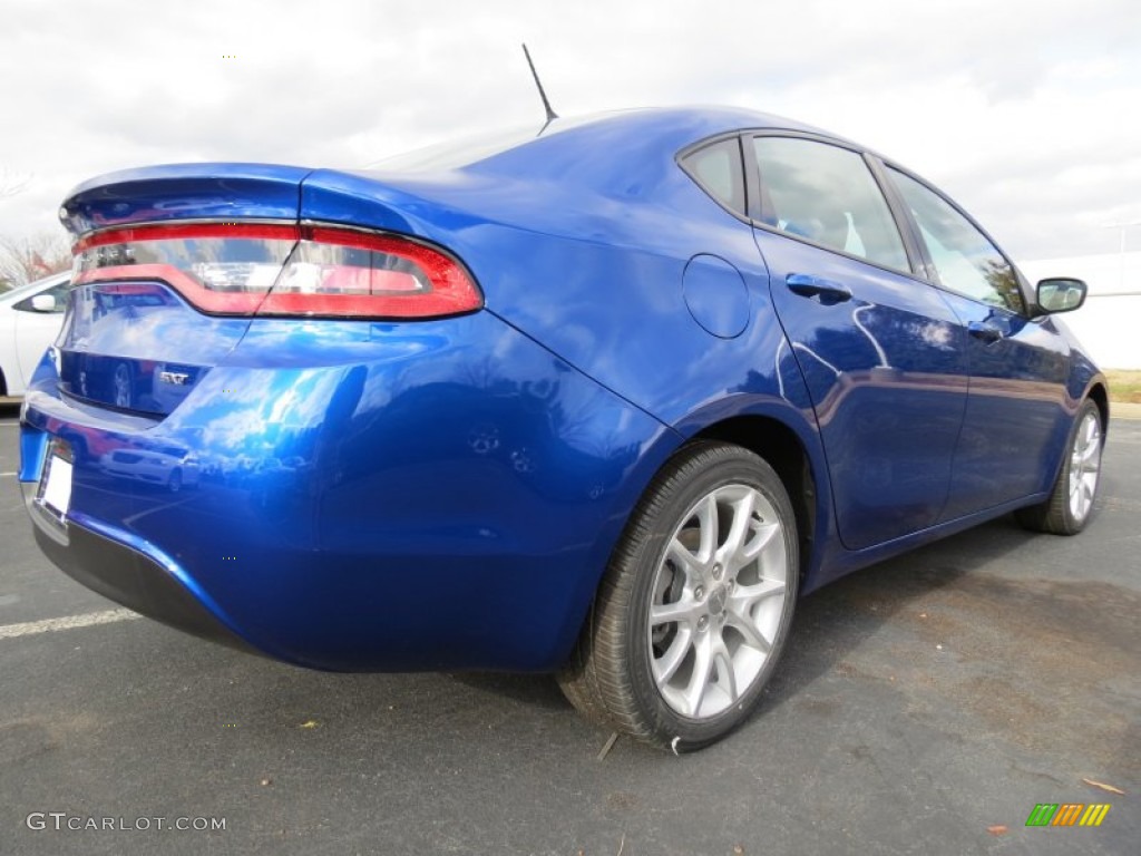 2013 Dart SXT - Blue Streak Pearl Coat / Black photo #3