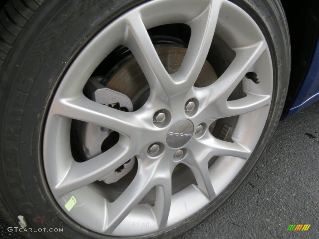 2013 Dart SXT - Blue Streak Pearl Coat / Black photo #5