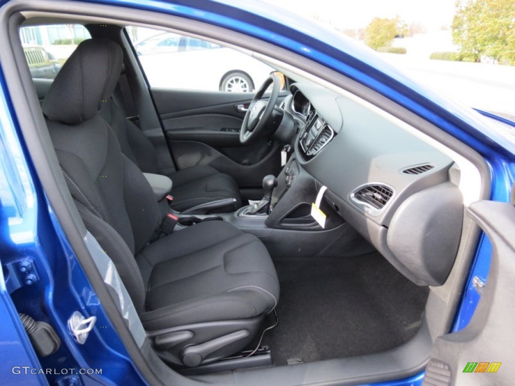 2013 Dart SXT - Blue Streak Pearl Coat / Black photo #8