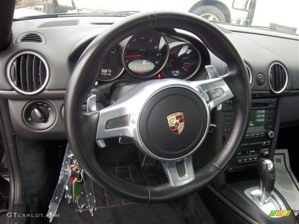 2011 Porsche Cayman Standard Cayman Model Black Steering Wheel Photo #74180200