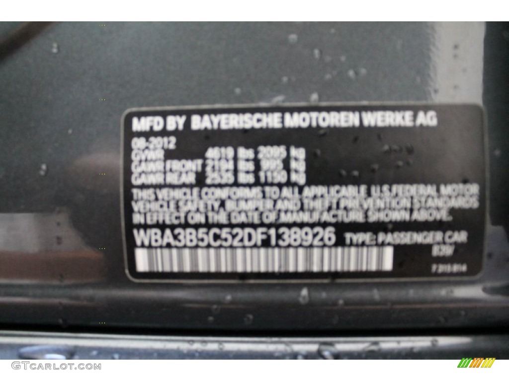 2013 3 Series 328i xDrive Sedan - Mineral Grey Metallic / Black photo #15