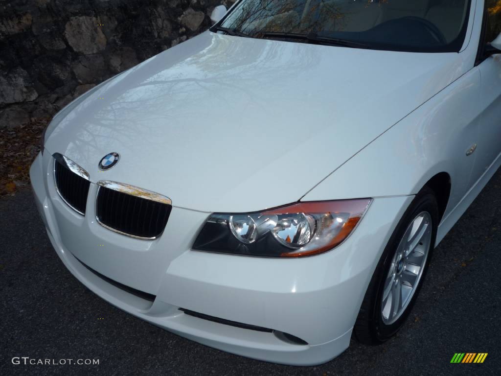 2006 3 Series 325i Sedan - Alpine White / Beige photo #15