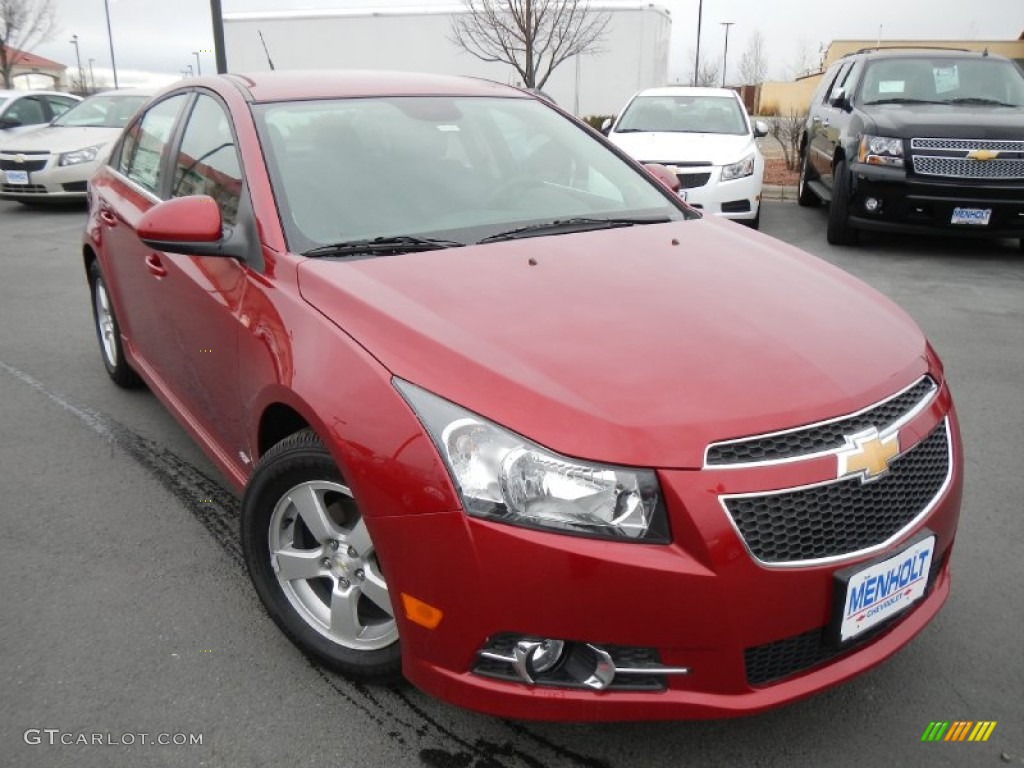 2013 Cruze LT/RS - Crystal Red Metallic Tintcoat / Jet Black photo #2