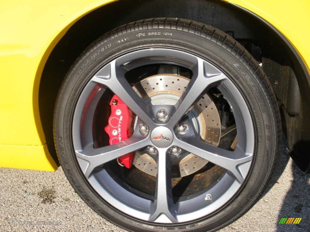 2012 Corvette Grand Sport Coupe - Velocity Yellow / Ebony photo #37