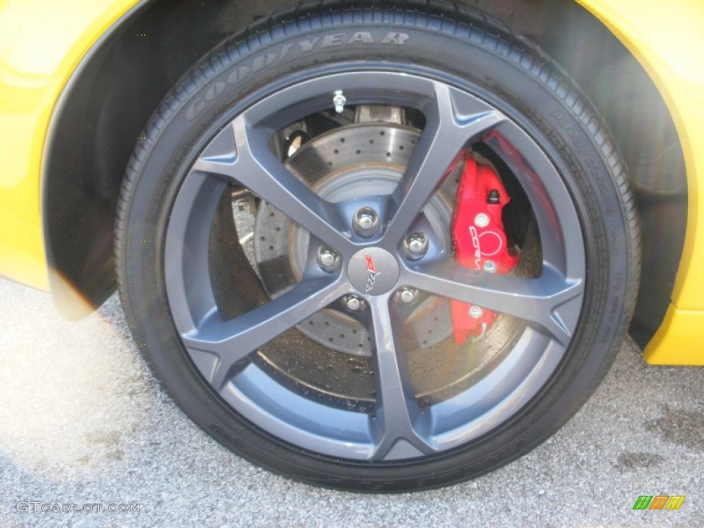 2012 Corvette Grand Sport Coupe - Velocity Yellow / Ebony photo #39