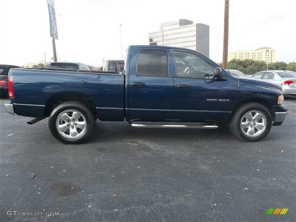 2004 Ram 1500 SLT Quad Cab - Patriot Blue Pearl / Dark Slate Gray photo #2