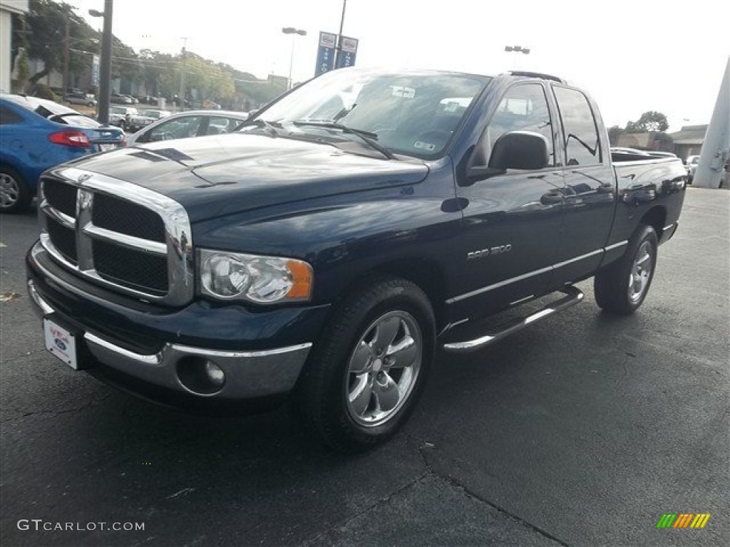 2004 Ram 1500 SLT Quad Cab - Patriot Blue Pearl / Dark Slate Gray photo #7