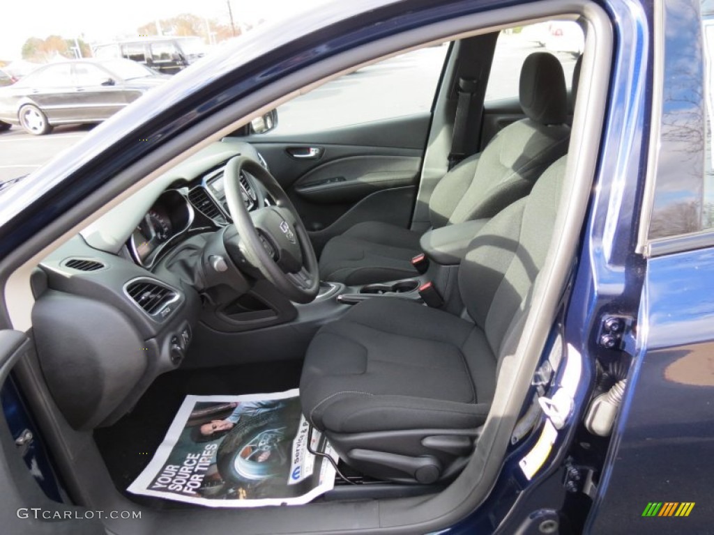 2013 Dart SXT - True Blue Pearl Coat / Black photo #6