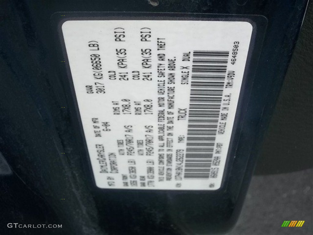 2004 Ram 1500 SLT Quad Cab - Patriot Blue Pearl / Dark Slate Gray photo #22