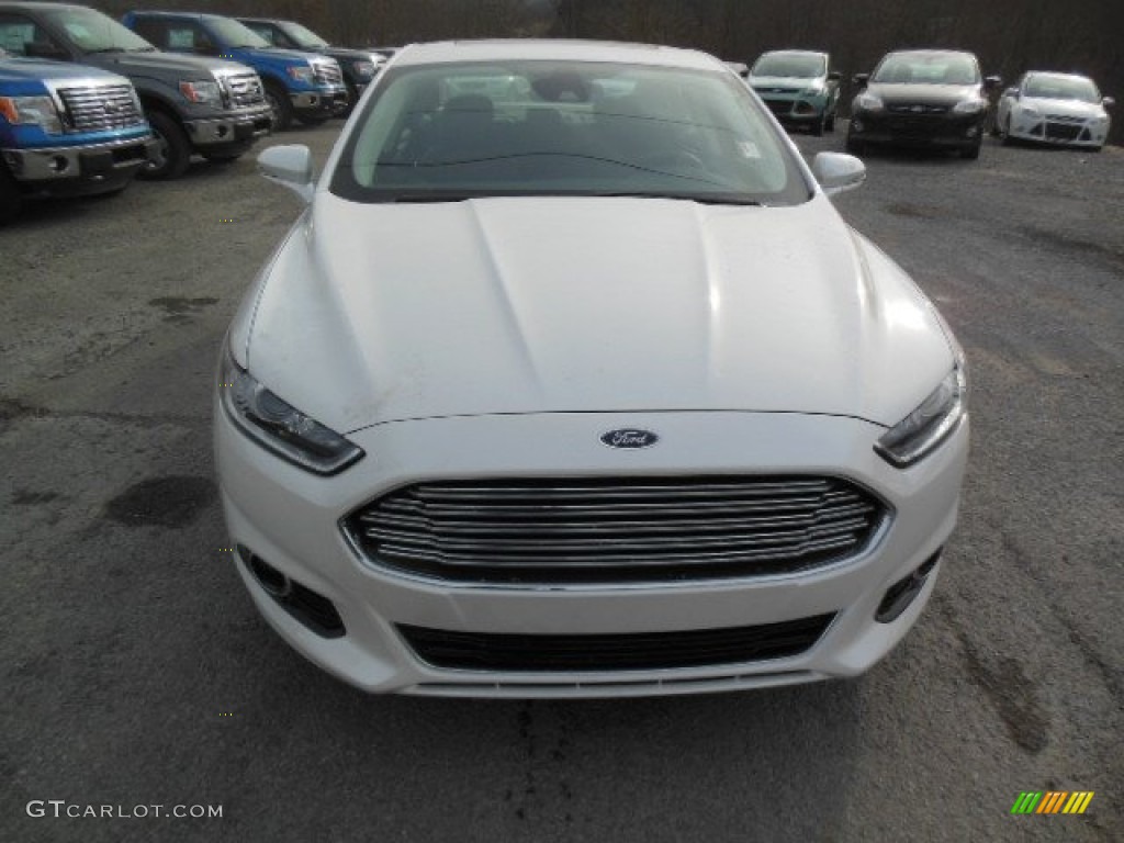 2013 Fusion Titanium AWD - White Platinum Metallic Tri-coat / Charcoal Black photo #3