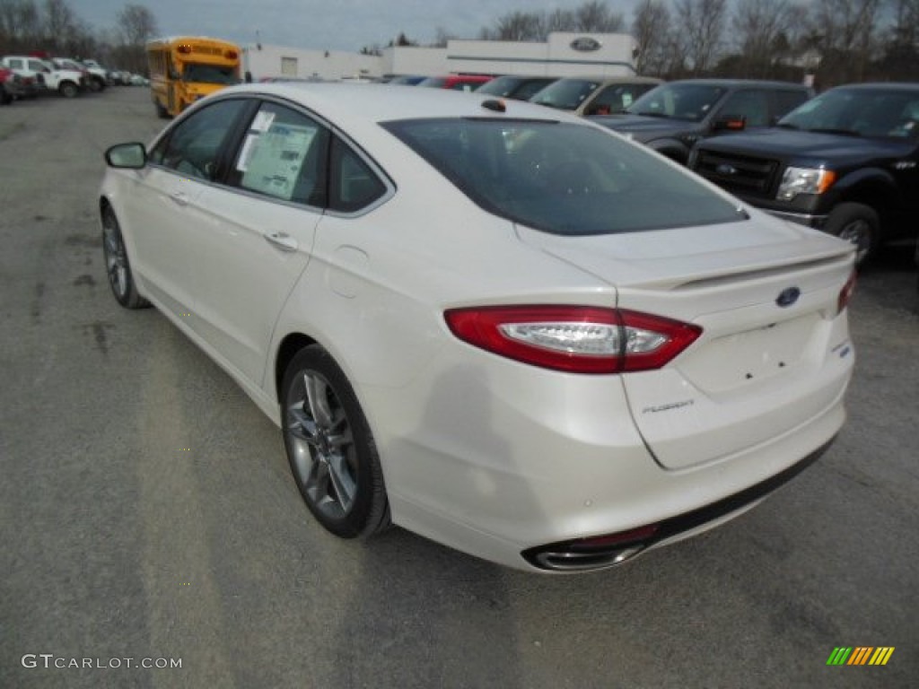 2013 Fusion Titanium AWD - White Platinum Metallic Tri-coat / Charcoal Black photo #6