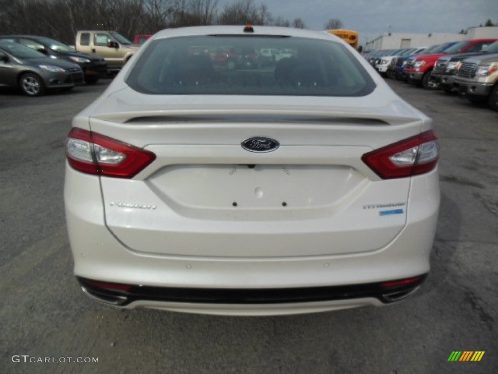 2013 Fusion Titanium AWD - White Platinum Metallic Tri-coat / Charcoal Black photo #7