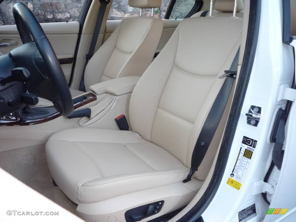 2006 3 Series 325i Sedan - Alpine White / Beige photo #19