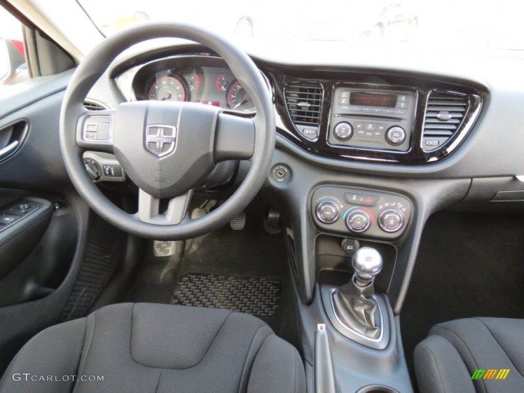 2013 Dodge Dart SE Black Dashboard Photo #74183713