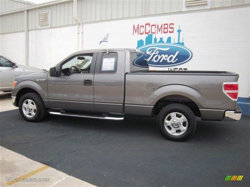 2010 F150 XLT SuperCab - Sterling Grey Metallic / Medium Stone photo #10