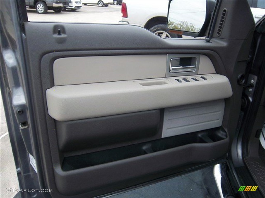 2010 F150 XLT SuperCab - Sterling Grey Metallic / Medium Stone photo #13
