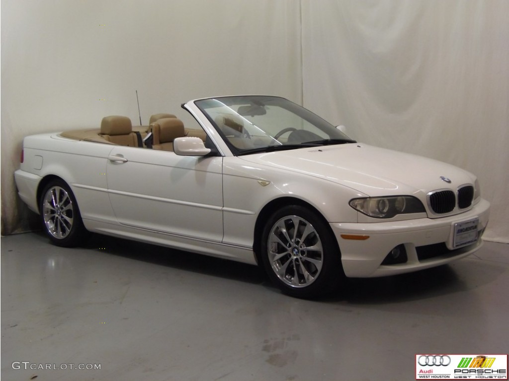 2005 3 Series 330i Convertible - Alpine White / Sand photo #2