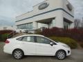2013 Oxford White Ford Fiesta S Sedan  photo #1