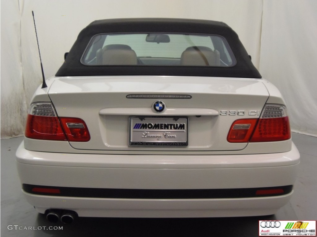 2005 3 Series 330i Convertible - Alpine White / Sand photo #18