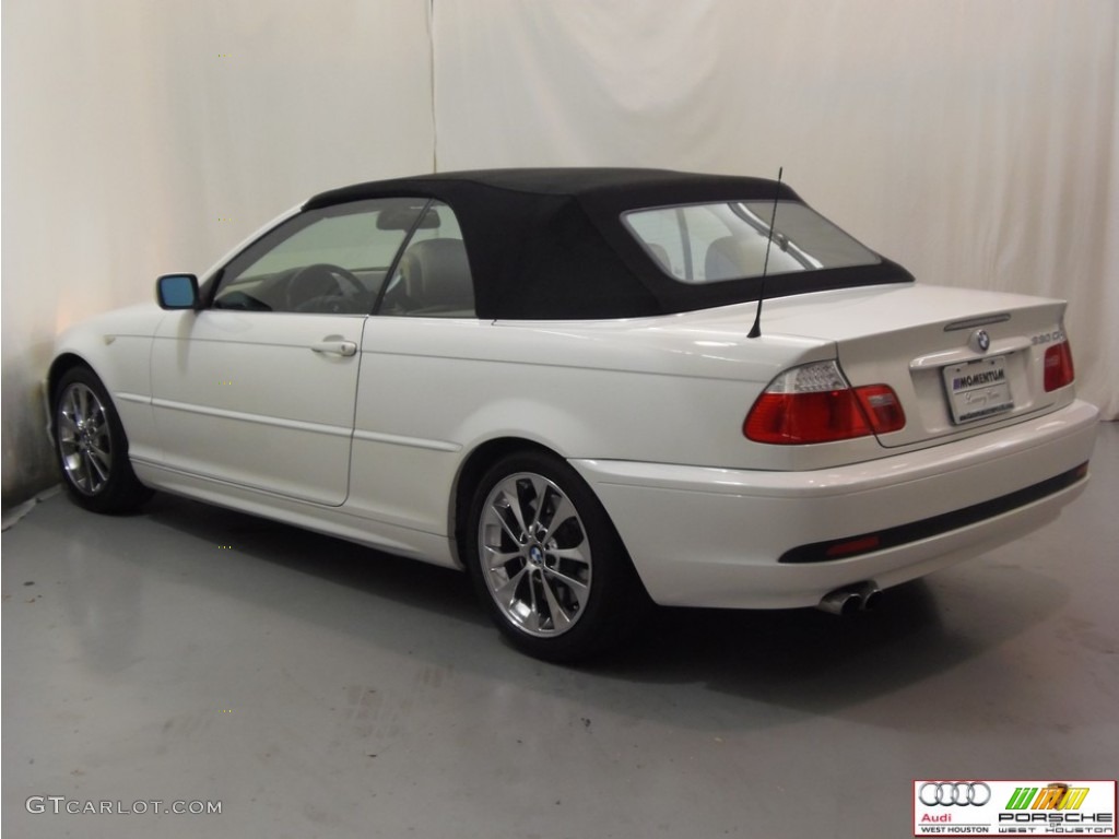 2005 3 Series 330i Convertible - Alpine White / Sand photo #19