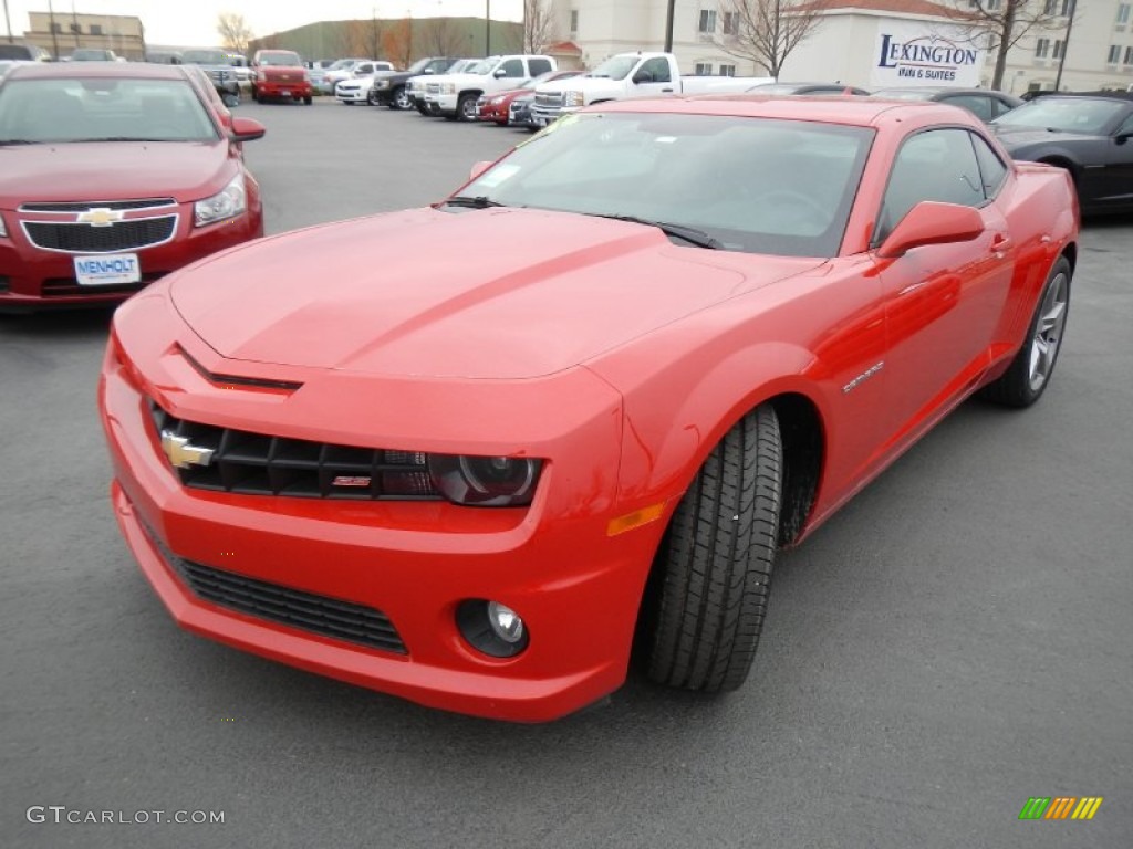 2012 Camaro SS/RS Coupe - Victory Red / Black photo #8