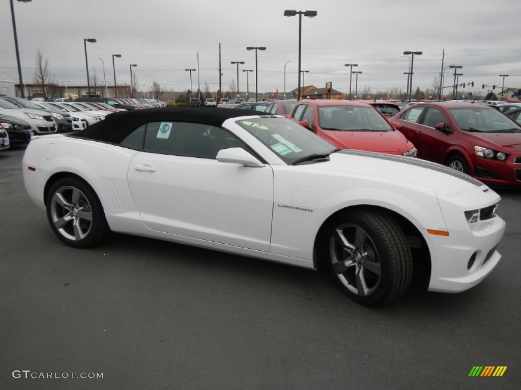 2012 Camaro SS/RS Convertible - Summit White / Black photo #4