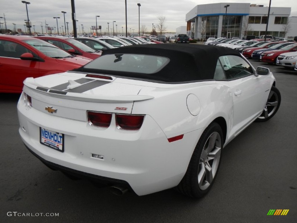 2012 Camaro SS/RS Convertible - Summit White / Black photo #5
