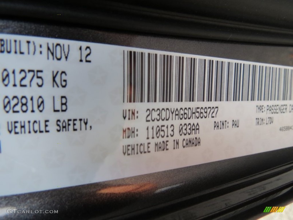 2013 Challenger SXT - Granite Crystal Metallic / Dark Slate Gray photo #10