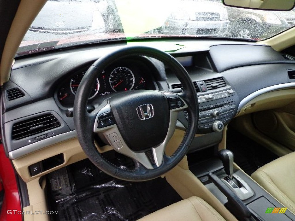 2010 Honda Accord EX-L Coupe Ivory Dashboard Photo #74186242
